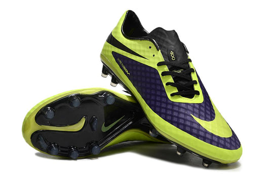 Men's Nike Hypervenom Phantom FG Soccer Cleats - Purple/Yellow/Black