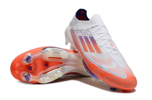 Men's Adidas F50+ Lightstrike Pro FG Soccer Cleats - White/Red/Blue