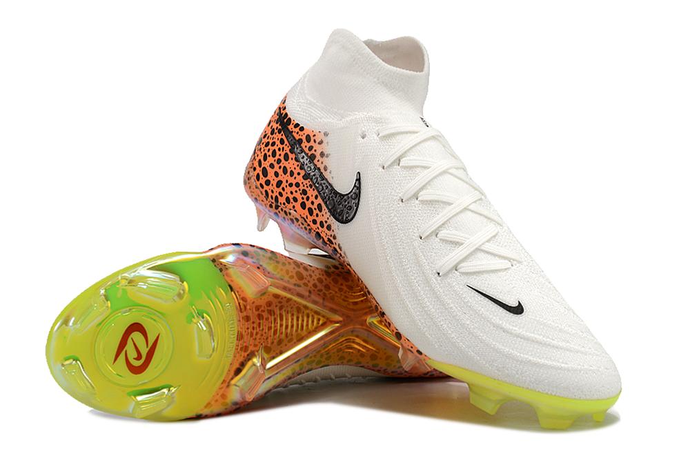 Men's Nike Phantom Luna Elite FG Soccer Cleats - White/Black/Leopard