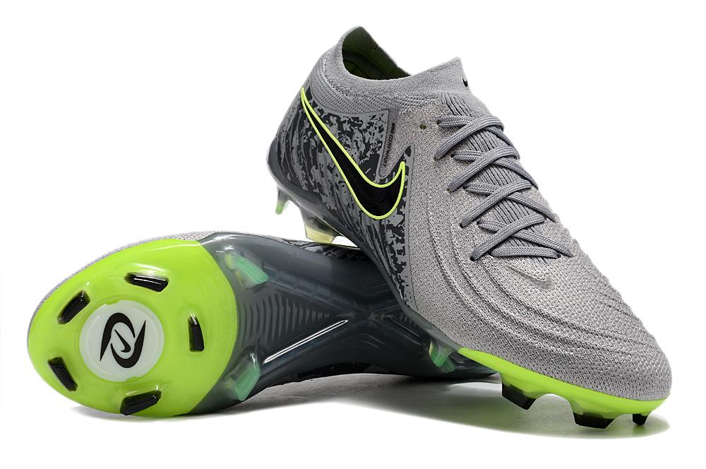 Men's Nike Phantom Luna Elite FG Soccer Cleats - Grey/Yellow/Black