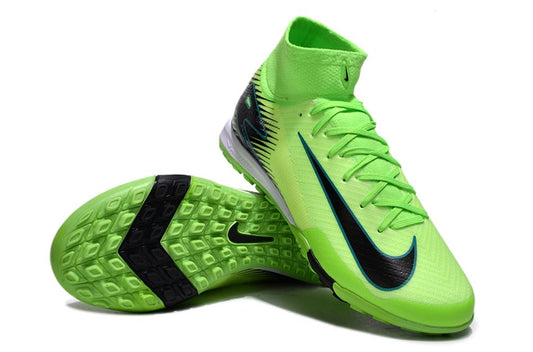 Unisex Nike Mercurial Superfly 10 Elite TF Soccer Cleats - Green/Black