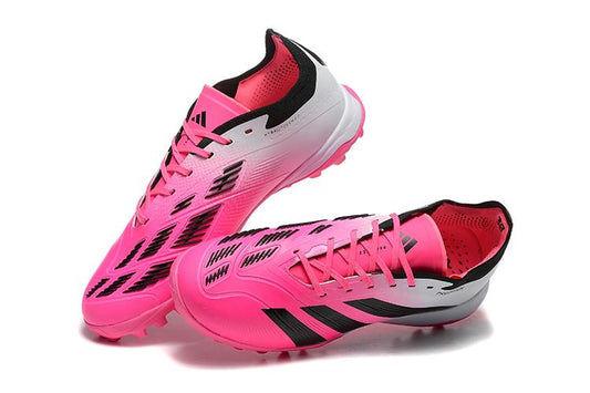 Unisex Adidas Predator 24 Elite TF Soccer Shoes - White/Pink/Black