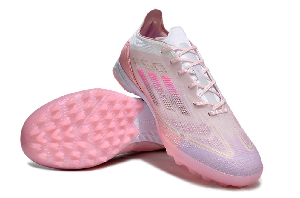 Men's Adidas F50 Pro 304 TF Soccer Shoes - Pink/White/Purple