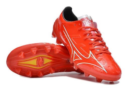 Men's Mizuno Alpha FG Soccer Cleats - Red/White/White