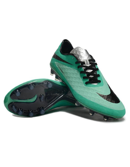 Men's Nike Hypervenom Phantom FG Soccer Cleats - Green/Black/Silver