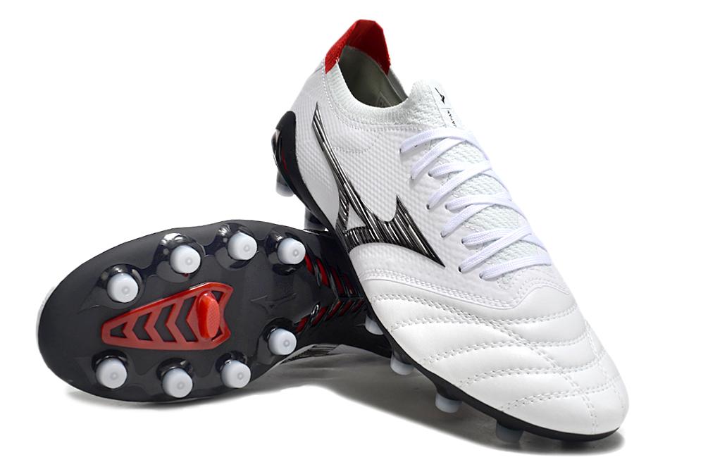 Men's Mizuno Morelia Neo 3 FG Soccer Cleats - White/Red/Black