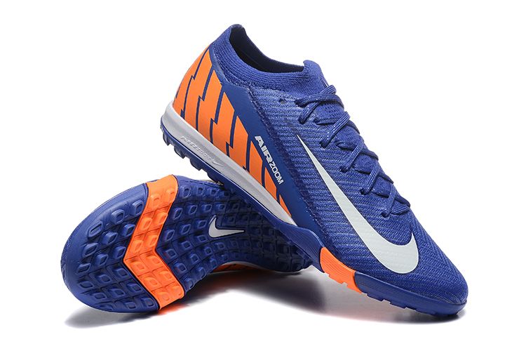 Men's Nike Air Zoom Mercurial Vapor 16 Elite TF Soccer Shoes - Blue/White/Orange