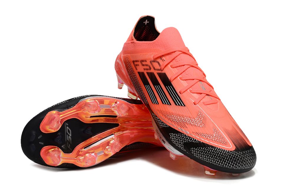 Men's Adidas F50+ Lightstrike Pro FG Soccer Cleats - Red/Black