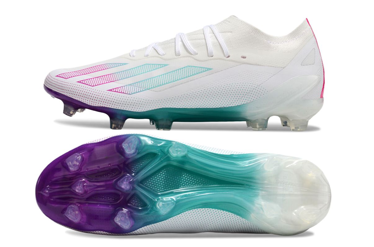 Adidas X 24 crazyfast+FG White/Purple/Green Emerald