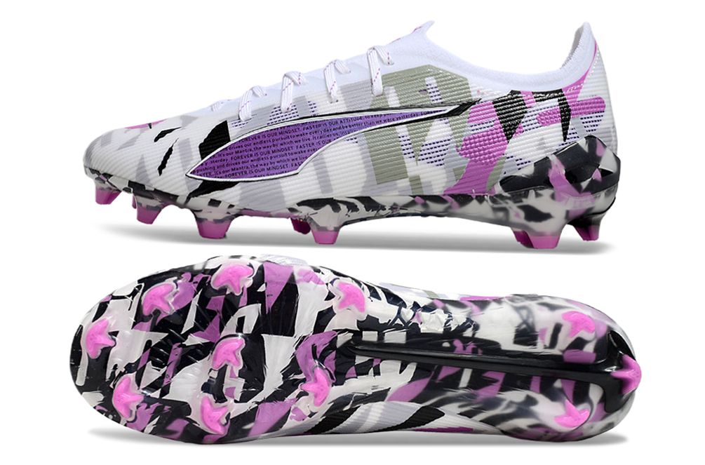 PUMA Ultra ultimate FG-White/Purple/Black