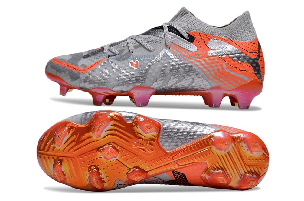 Puma Future ultimate FG-Grey/pink/Orange