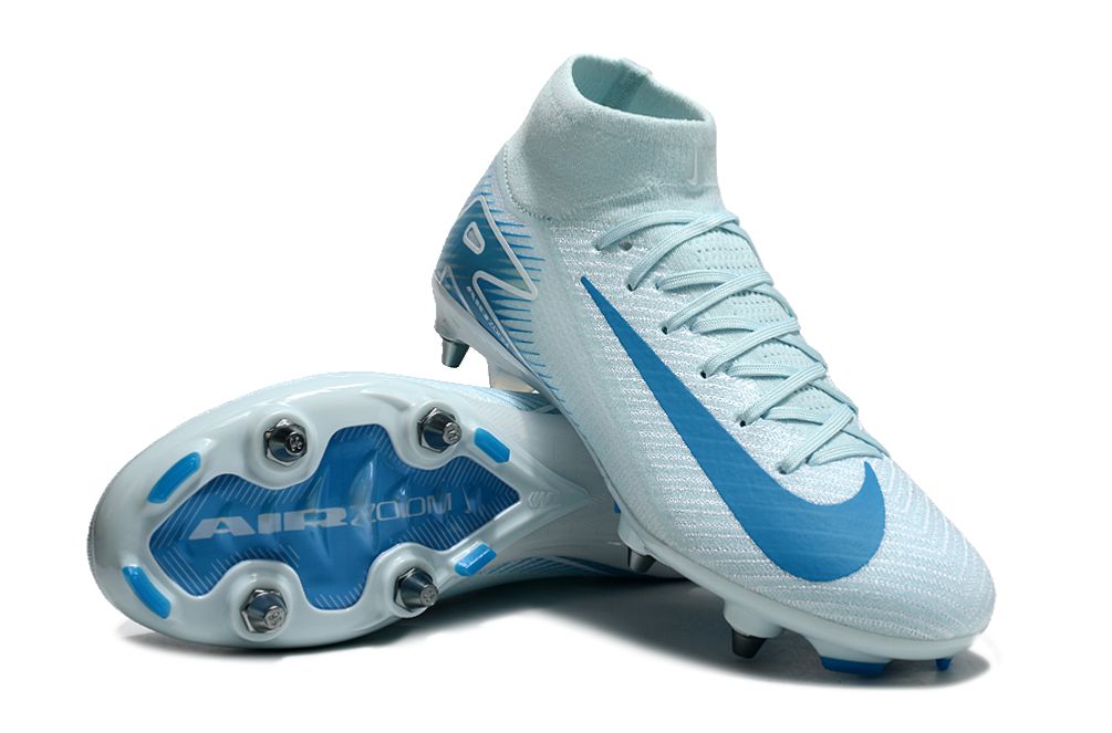 Nike Air Zoom Mercurial Superfly IIX  SG Blue(Metal stud)