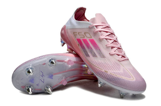 Adidas F50 Elite SG - Gold/white/pink(Metal stud)