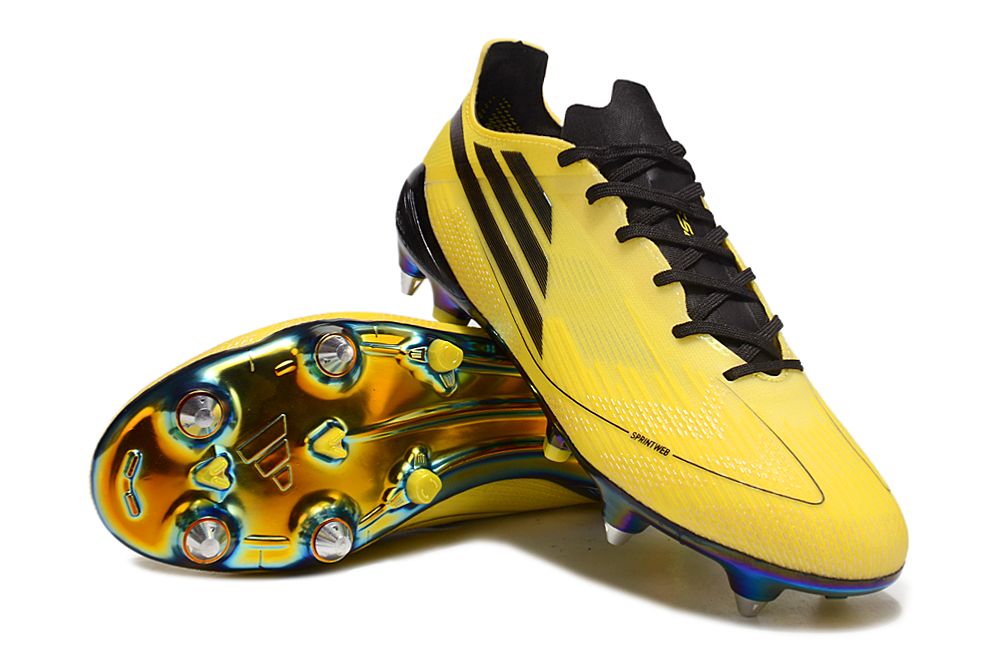 Adidas F50 Elite SG -Yellow/Black(Metal stud)