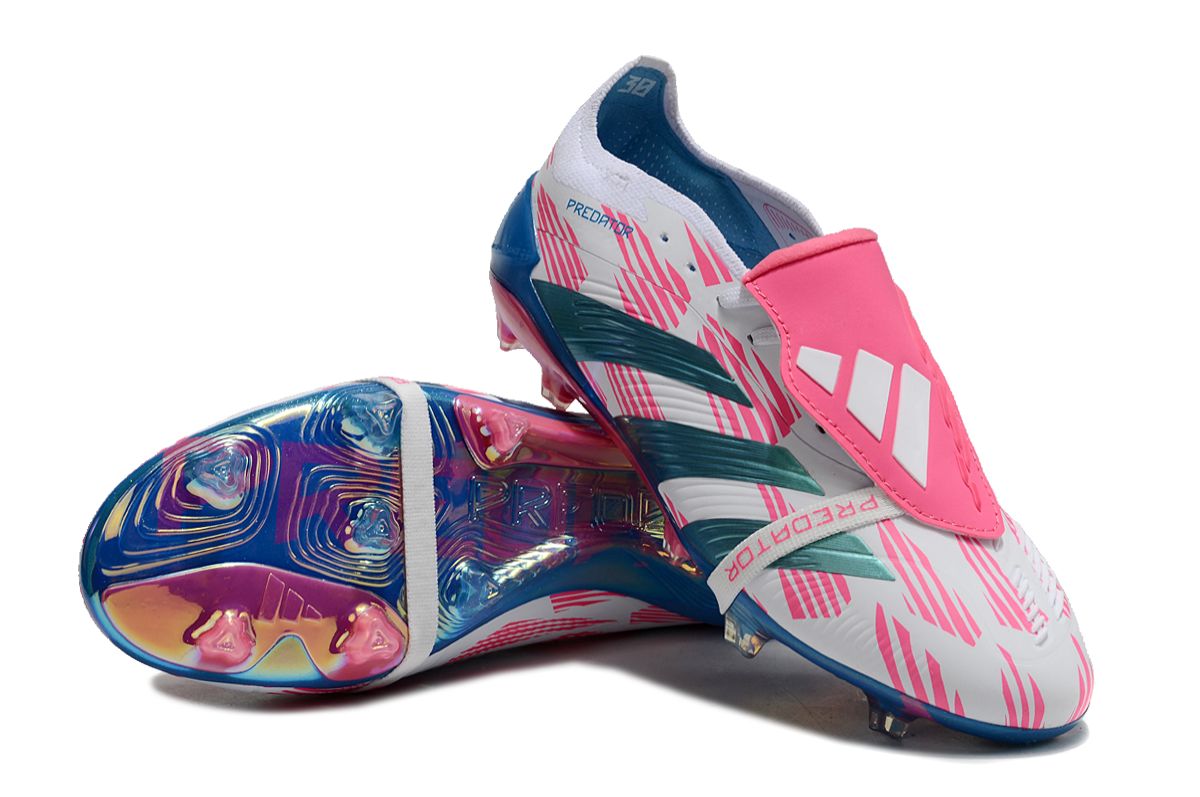 Adidas Predator Elite Accuracy Foldover Tongue FG-White/Blue/Pink