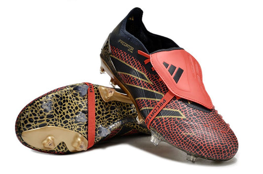 Adidas Predator Elite Accuracy Foldover Tongue FG-Black/Red/Yellow