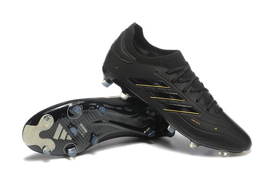 Men's Adidas Copa Pure 2+ FG Soccer Cleats - Black/Gold/Blue