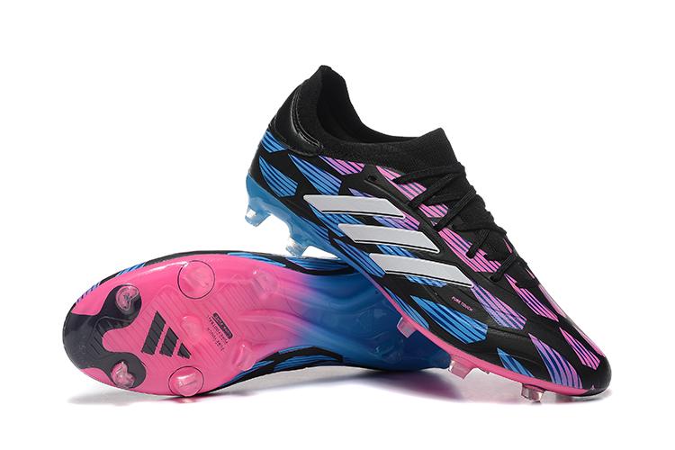 Men's Adidas Copa Pure 2 FG Soccer Cleats - Black/Pink/Blue