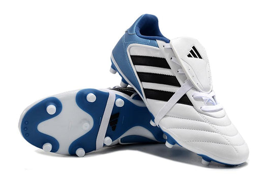 Men's Adidas Copa Gloro 2024 FG Soccer Cleats - White/Black/Blue