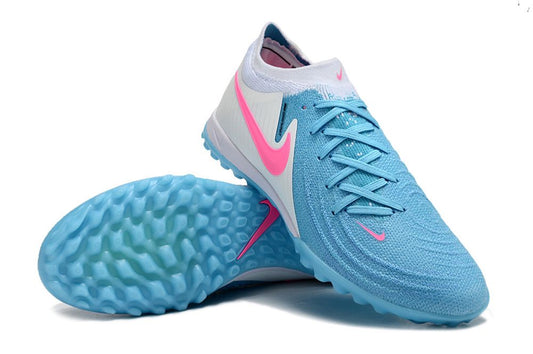 Men's Nike Phantom GX 2 Elite TF Soccer Shoes - Blue/White/Pink