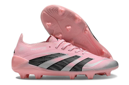 Unisex Adidas Predator Elite 25 FG Soccer Cleats - Pink/Black/Silver