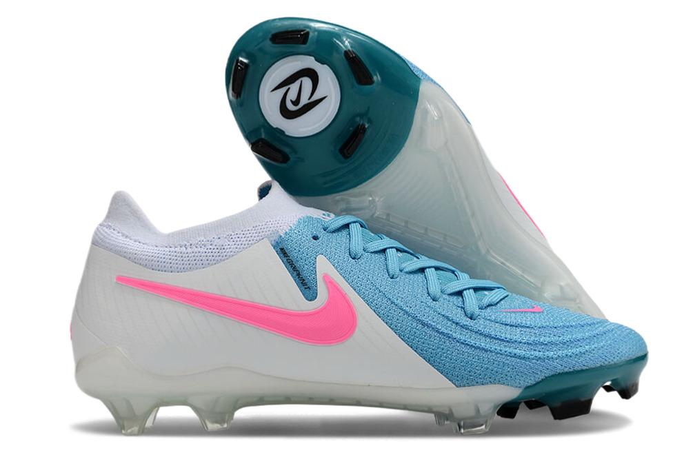 Men's Nike Phantom Luna Elite FG Soccer Cleats - Blue/White/Pink