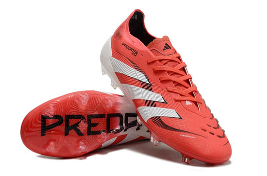 Unisex Adidas Predator Elite 2025 Pure Victory FG Soccer Cleats - Lucid Red/White/Black