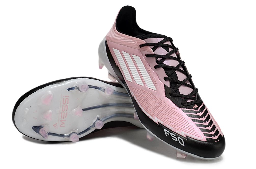 Unisex Adidas F50 Elite FG Soccer Cleats - Pink/Black/White