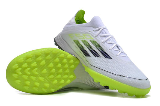 Men's Adidas F50 Adizero TF Soccer Shoes - Whtie/Black/Green