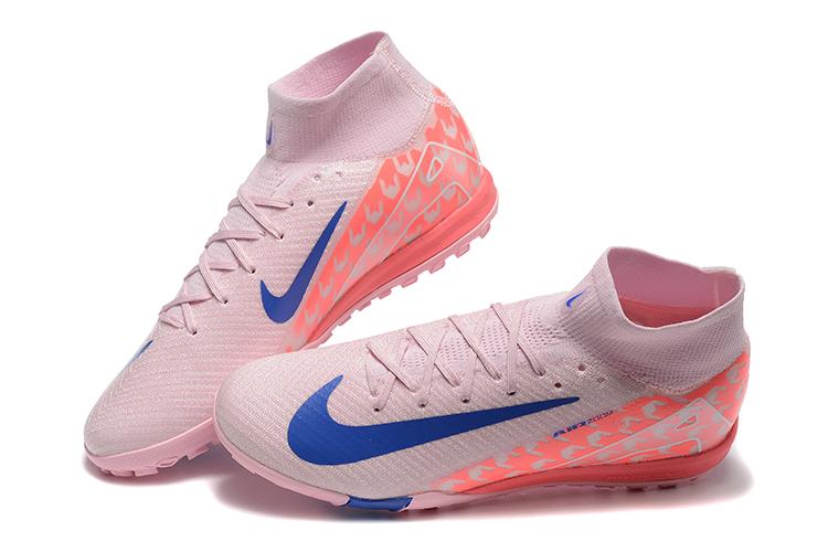 Unisex Nike Mercurial Superfly 10 Elite TF Soccer Cleats - Pink/Blue